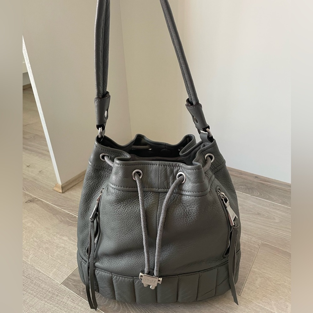 GUC Aimee Kestenberg Grey leather bucket bag
